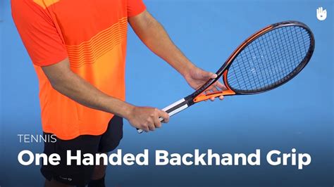 One Handed Eastern Backhand Grip Tennis Youtube