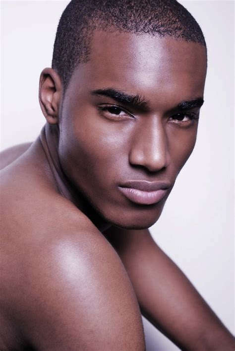 Corey Baptiste Black Male Models Corrective Makeup Male Makeup