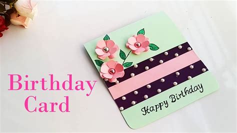 Cool homemade cards to make for mom or dad, kids & adults, husband, wife or friends. How to make Birthday Special Card For Sister//DIY Gift ...