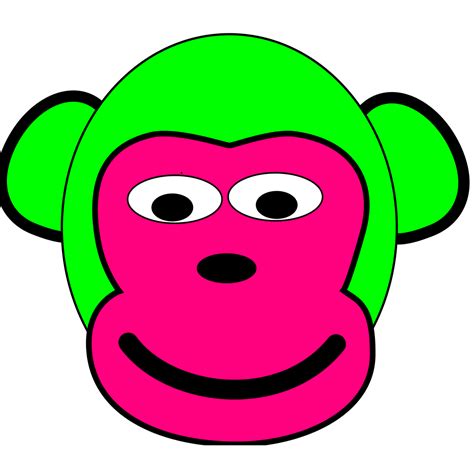 Green And Pink Monkey Png Svg Clip Art For Web Download Clip Art