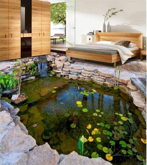 51 Stunning Indoor Fish Ponds With Waterfall Ideas Floor Design