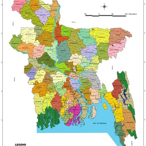 Bangladesh Map Districts