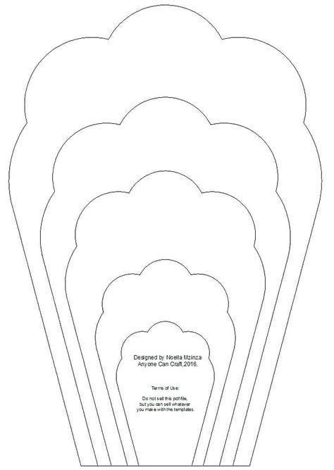 Molde De Flor De Papel Passo A Passo 20 Modelos Casa