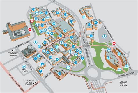Northumbria University Campus Map