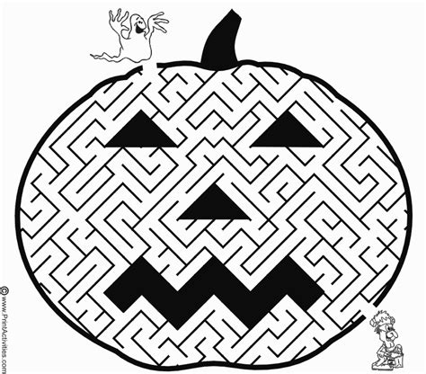 • easy to use • simple and intuitive interface • colorful and vivid graphics • support undo and zoom • draw with patterns • two coloring games in one • magic draw. Halloween Maze Coloring Pages - GetColoringPages.com