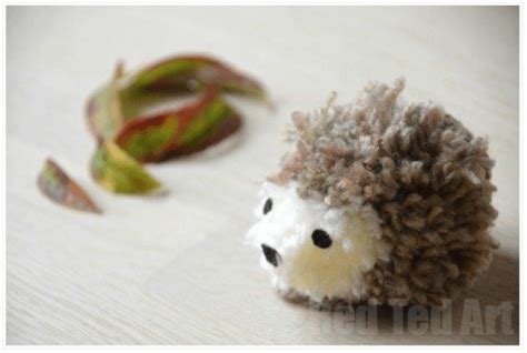 How To Make A Hedgehog Pom Pom Hedgehog Craft Pom Pom Crafts Pom