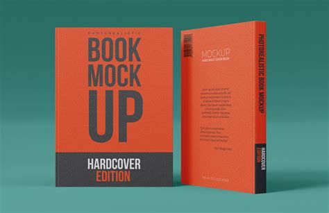 Free Standing Hardcover Book Mockup Psd Free Psd Templates