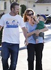 Jenna Fischer and husband Lee Kirk take their son Weston grocery ...