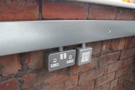Galvanised Trunking And Metal Clad Sockets Against Red Brick Looks Amazing Estate Agents Red