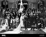 Paul von Hindenburg at the wedding of Otto von Bismarck, 1928 Stock ...