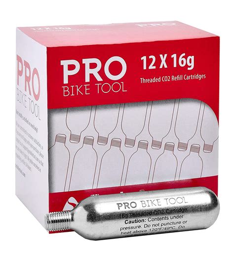 16g Threaded Co2 Cartridges For All Co2 Bike Tire Inflators With