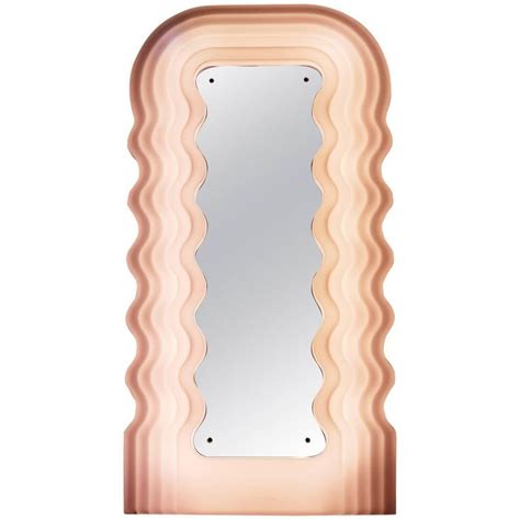 pink ‘ultrafragola mirror designed by ettore sottsass for poltronova italy ultrafragola
