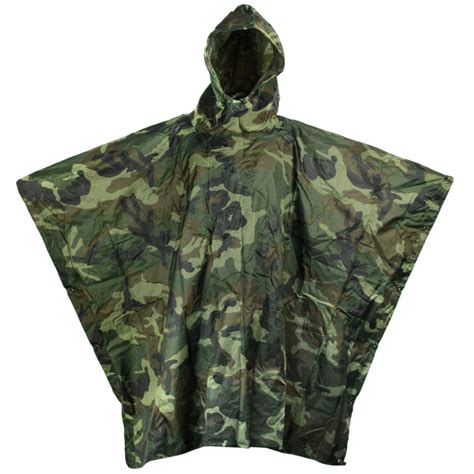 Military Style Waterproof Poncho Army And Outdoors