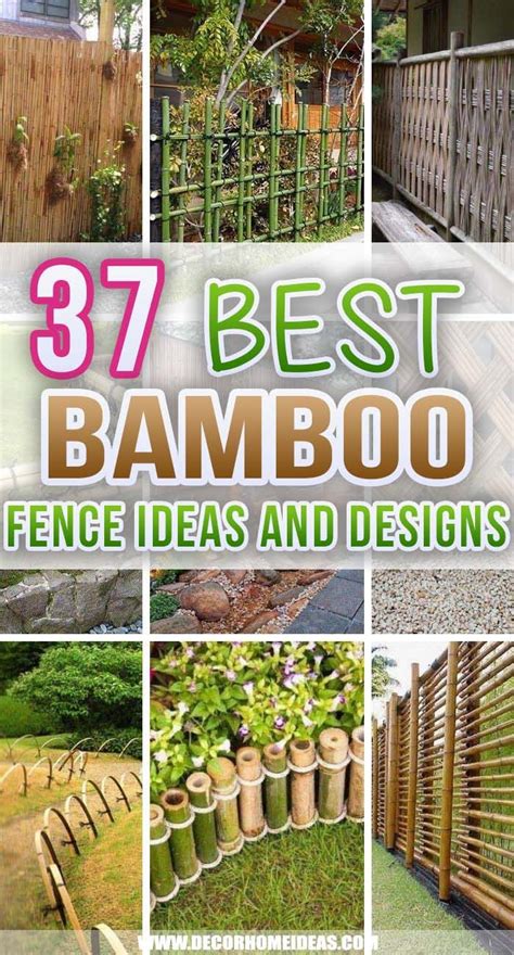 The Best Bamboo Fence Ideas And Designs For Backyards Fences Trees