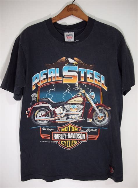Vintage 80s Harley Davidson Heritage Softail T Shirt