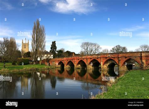 Bridge Over The River Great Ouse Great Barford Village Bedfordshire