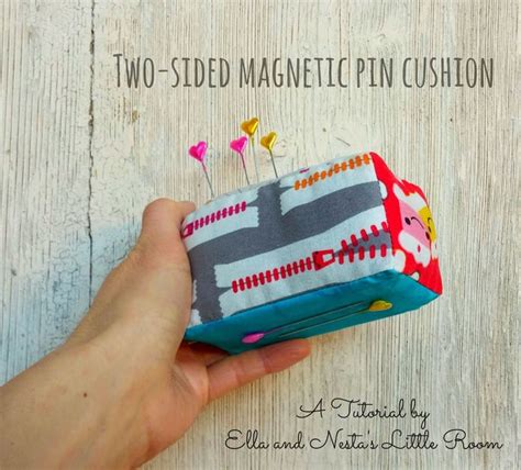 How To Make A Two Sided Magnetic Fabric Pin Cushion Tutorial In