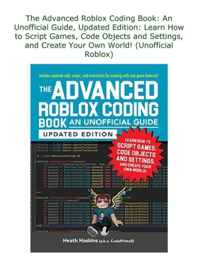 Pdf The Advanced Roblox Coding Book An Unofficial Guide Updated