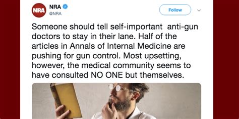 Nra Tweets Doctors Should ‘stay In Their Lane About Gun Violence The Mighty