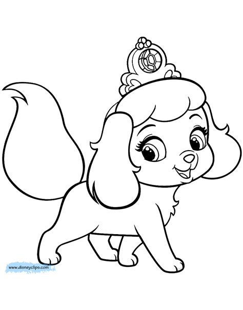 Princess Palace Pets Coloring Pages Coloring Home