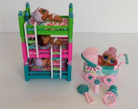 Lol Surprise Doll Trio Beds And Stroller Set Lol Surprise Doll Etsy