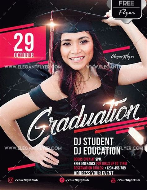 Free Graduation Psd Flyer Template Psdflyer