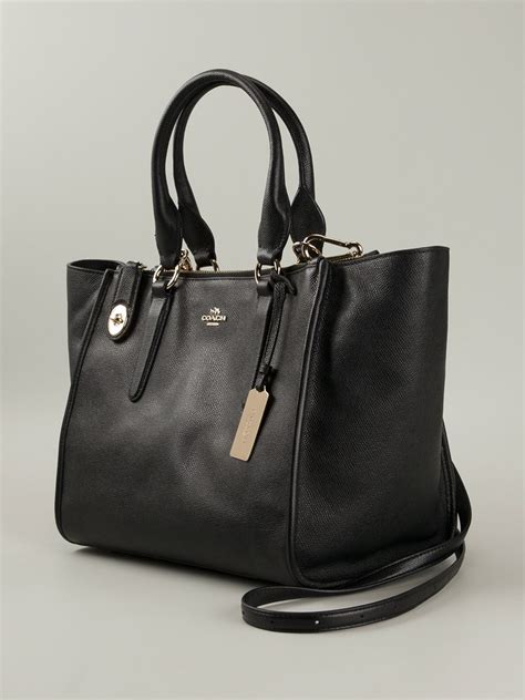 Coach Crosby Leather Shoulder Bag In Black Lyst