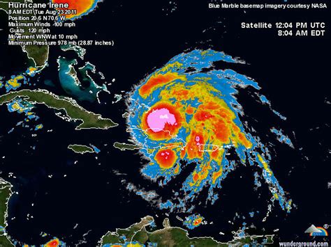 Hurricane Irene Marks First Big Us Threat Since Ike