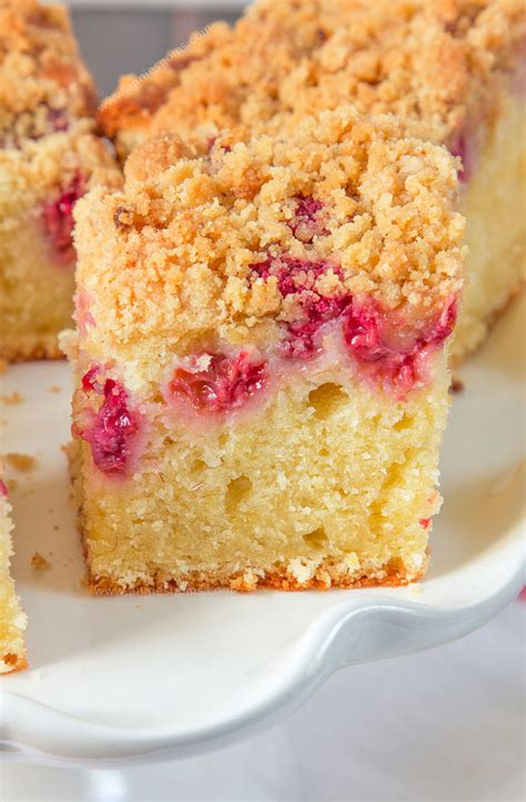 Raspberry And Lemon Crumb Cake Annies Noms