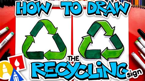 draw  recycling symbol art  kids hub