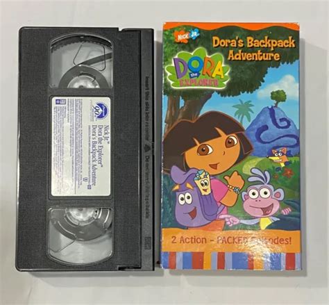 Vintage Nickelodeon Dora The Explorer Backpack Adventure Vhs Video Tape 73485 Hot Sex Picture