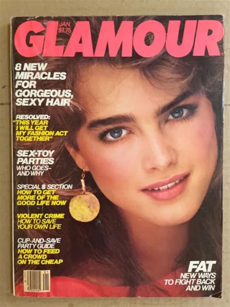 Brooke Shields Glamour Magazine 1982 2500 Picclick