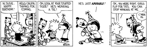 Calvin And Hobbes Comic Strip Birthday