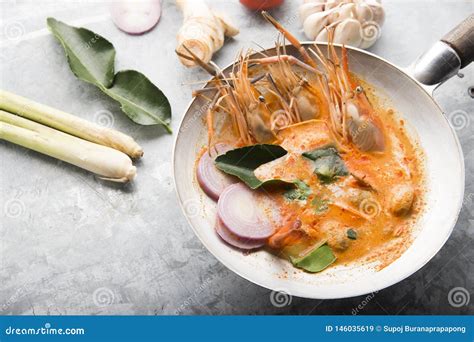 Tom Yum Kung Or Tom Yam Kung Is A Type Of Hot And Sour Famouse Food In