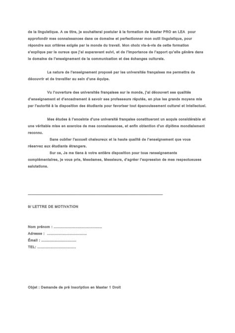 Droit, economie… ✅ exemple de lettre gratuite à télécharger. Exemple Lettre De Motivation Campus France Pdf - Novo Exemplo