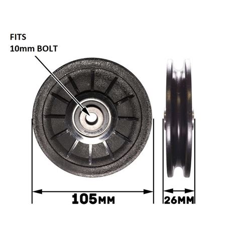 Replacement Gym Pulley 105mm Quality Steel Bearing Gymcablesaustralia