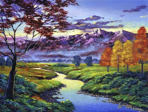September Sunrise Painting By David Lloyd Glover Fine Art America