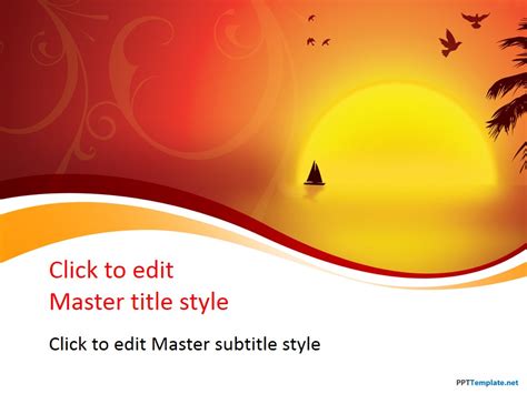 Free Sunset Ppt Template