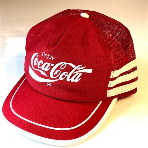 Vintage Coca Cola Hat Snapback Cap 80s Trucker Enjoy Coke B5 Agrohort