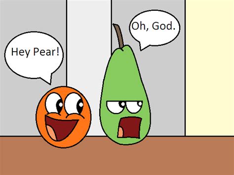 Annoying Orange And Pear By Appimena On Deviantart