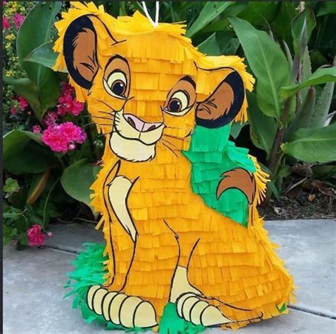 Lion King Simba Pinata Cumpleaños Rey León Piñata De Leon Rey León Bebé