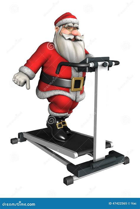 Santa Fitness Stock Illustration Illustration Of Machine 47422565