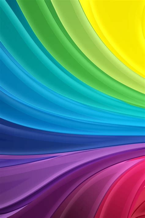 Free Download Rainbow Waves Iphone Hd Wallpaper Iphone壁紙ギャラリー