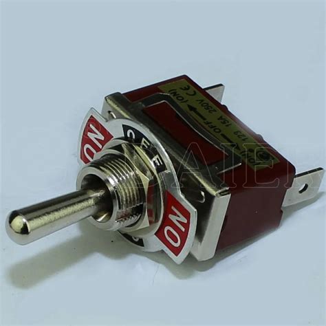 Kn3c 123p 12mm 3 Pin 3 Way Spring Loaded Toggle Switch Single Pole