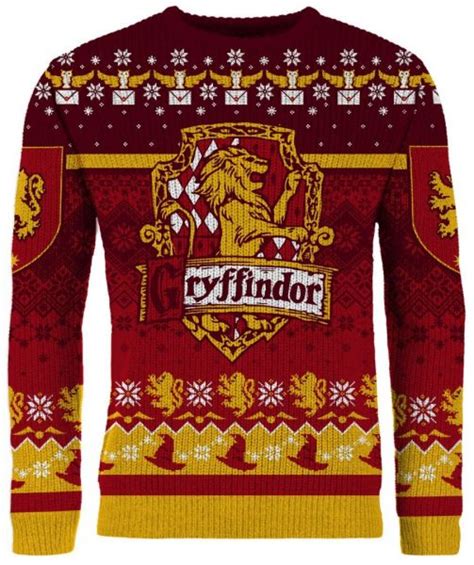 Buy The Gryffindor Christmas Jumper Free Delivery Merchoid Uk