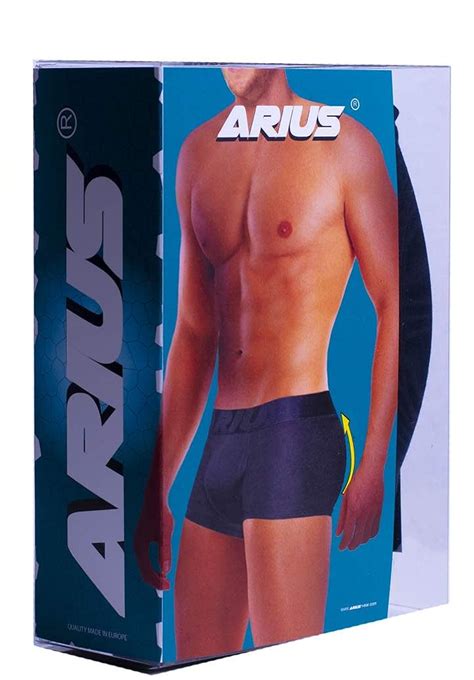 ARIUS Pack 2 Calzoncillos Boxer Con Relleno Trasero Para Aumentar El