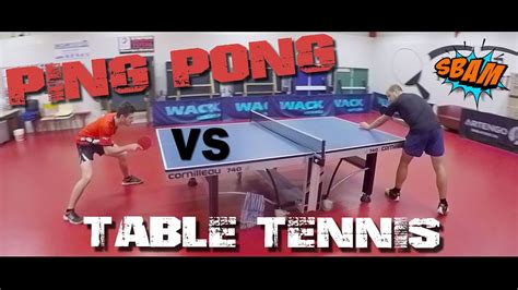 Ping Pong Vs Table Tennis Youtube