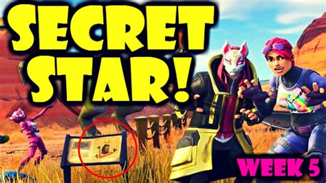 Fortnite Secret Battle Star Week 5 Season 5 Youtube