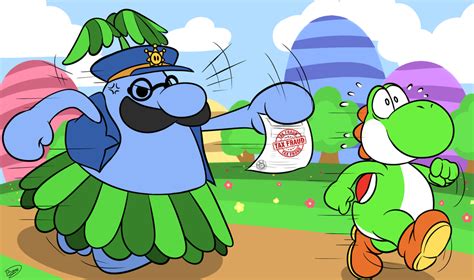 yoshi has committed tax fraud ~ evading the pianta police yoshi committed tax fraud know