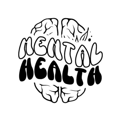Premium Vector Mental Health Brain Vector Illustration Svg